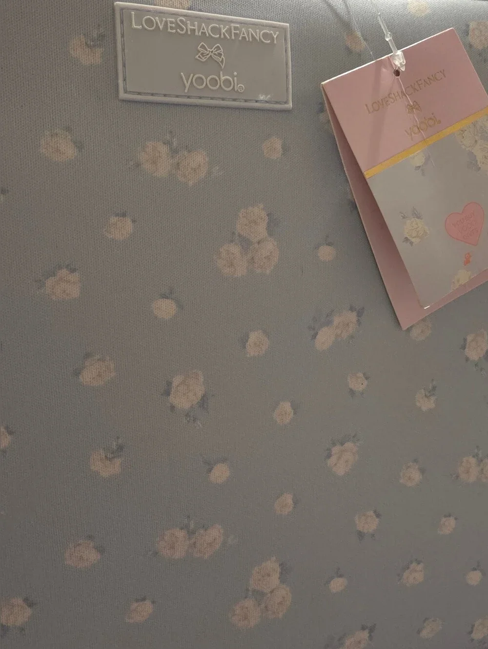 LoveShackFancy x Yoobi 15 inch Laptop Sleeve Everblooming Rosettes Ditsy Floral